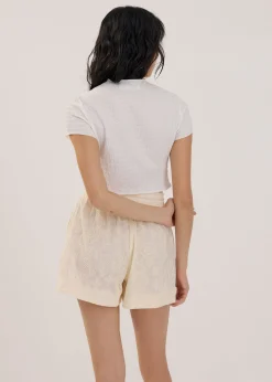 Broderie Tailored Shorts