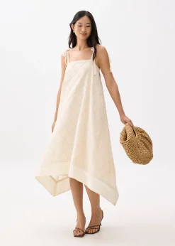Broderie Trapeze Maxi Dress