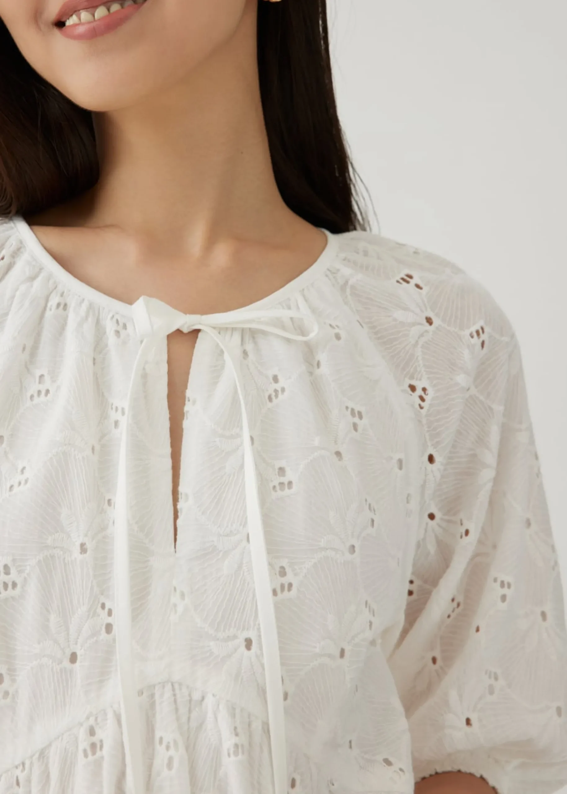 Brylee Broderie Babydoll Dress