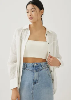 Bryony Textured Cotton Shirt