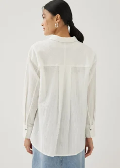 Bryony Textured Cotton Shirt