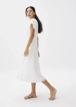 Button Down Fit & Flare Midaxi Dress
