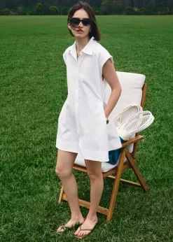 Button Down Mini Dress