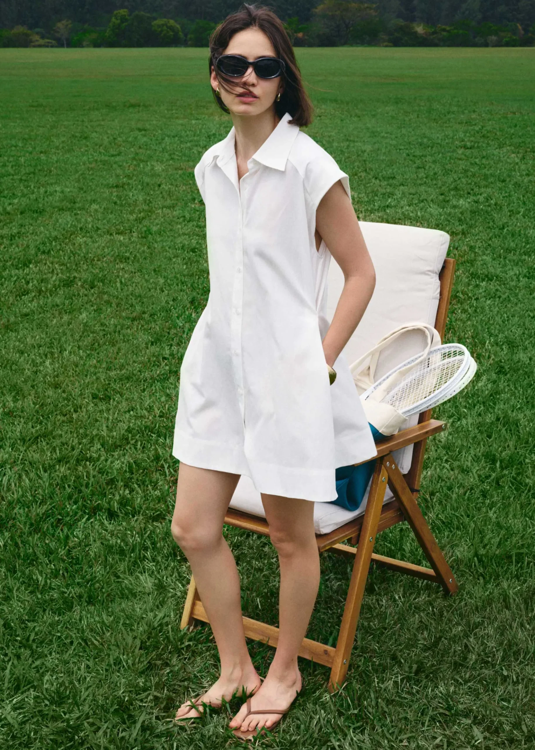 Button Down Mini Dress