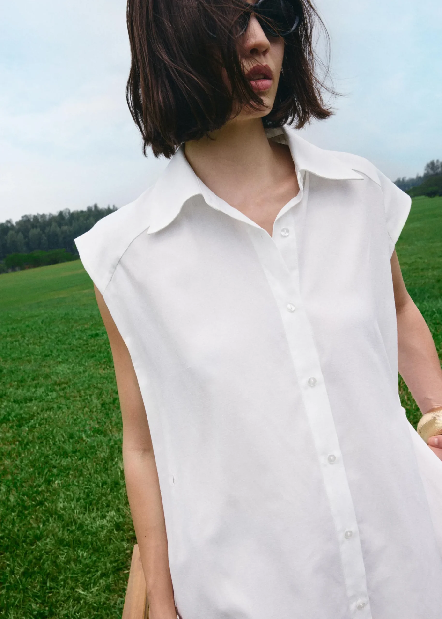 Button Down Mini Dress