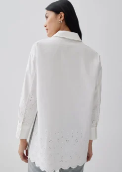 Calypso Broderie Button Down Shirt