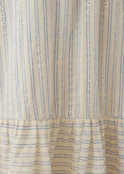 Camilla Striped Broderie Panel Dress