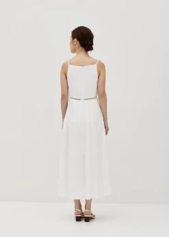 Carla Square Neck Lace Dress