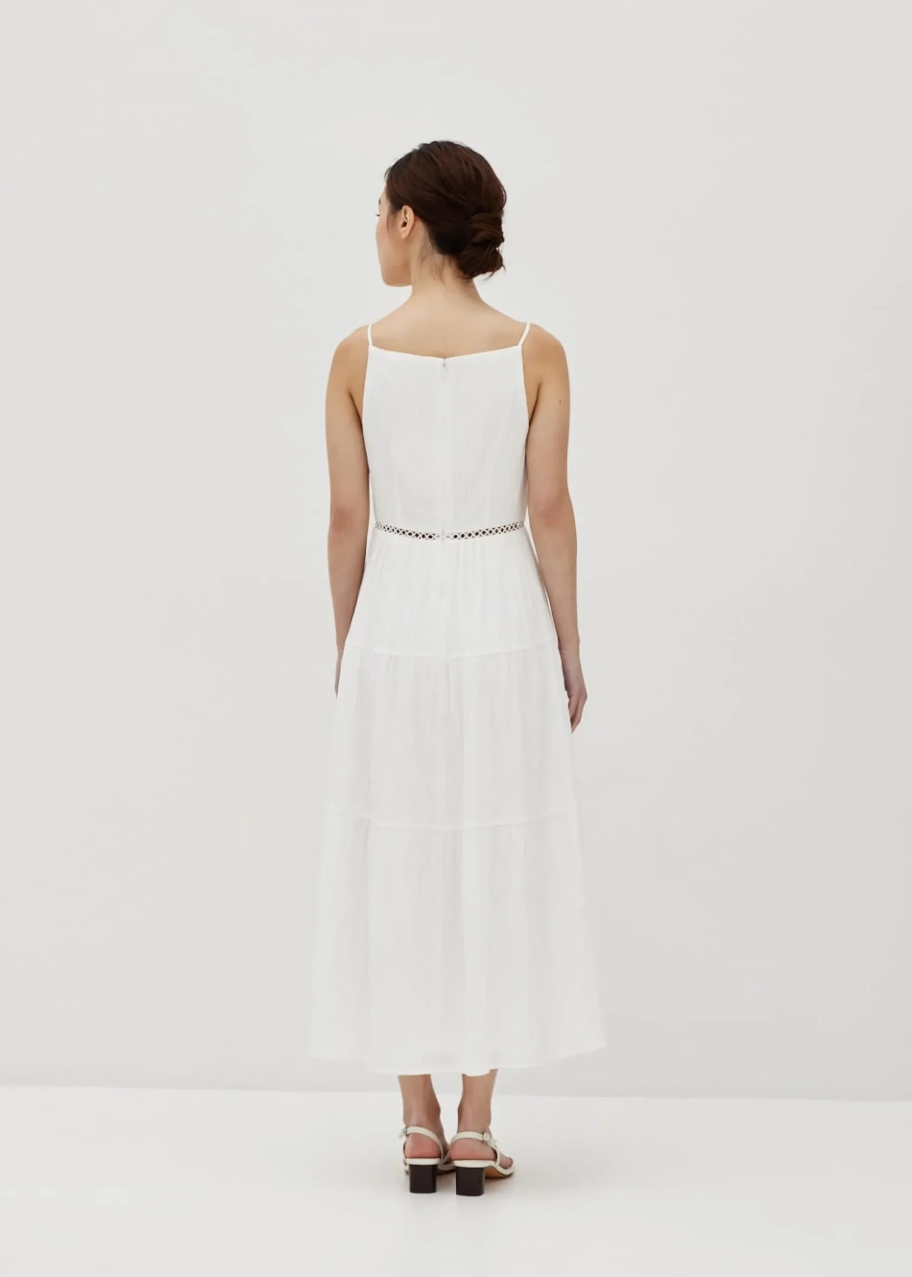 Carla Square Neck Lace Dress
