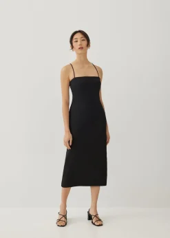 Carlotta Padded Ruched Midi Dress
