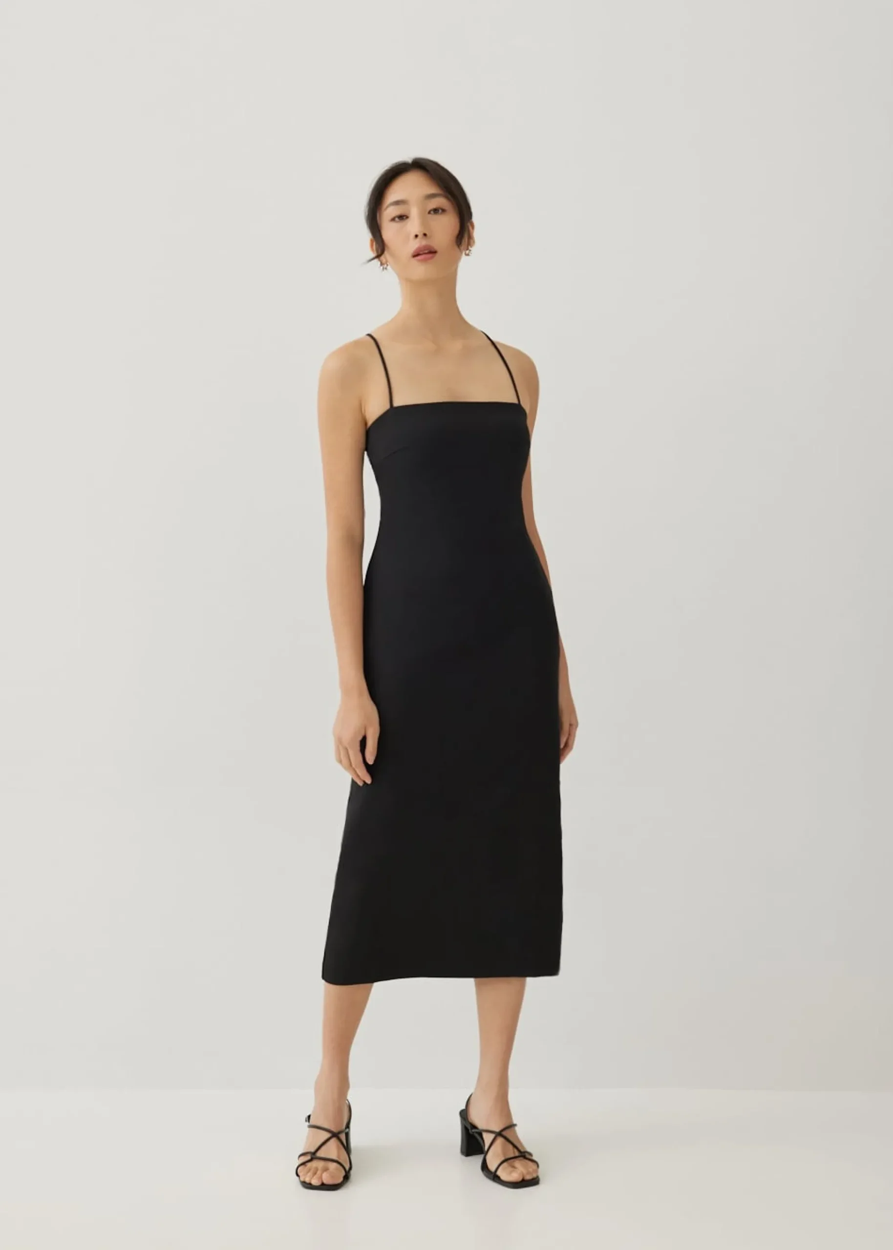 Carlotta Padded Ruched Midi Dress