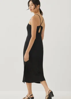 Carlotta Padded Ruched Midi Dress