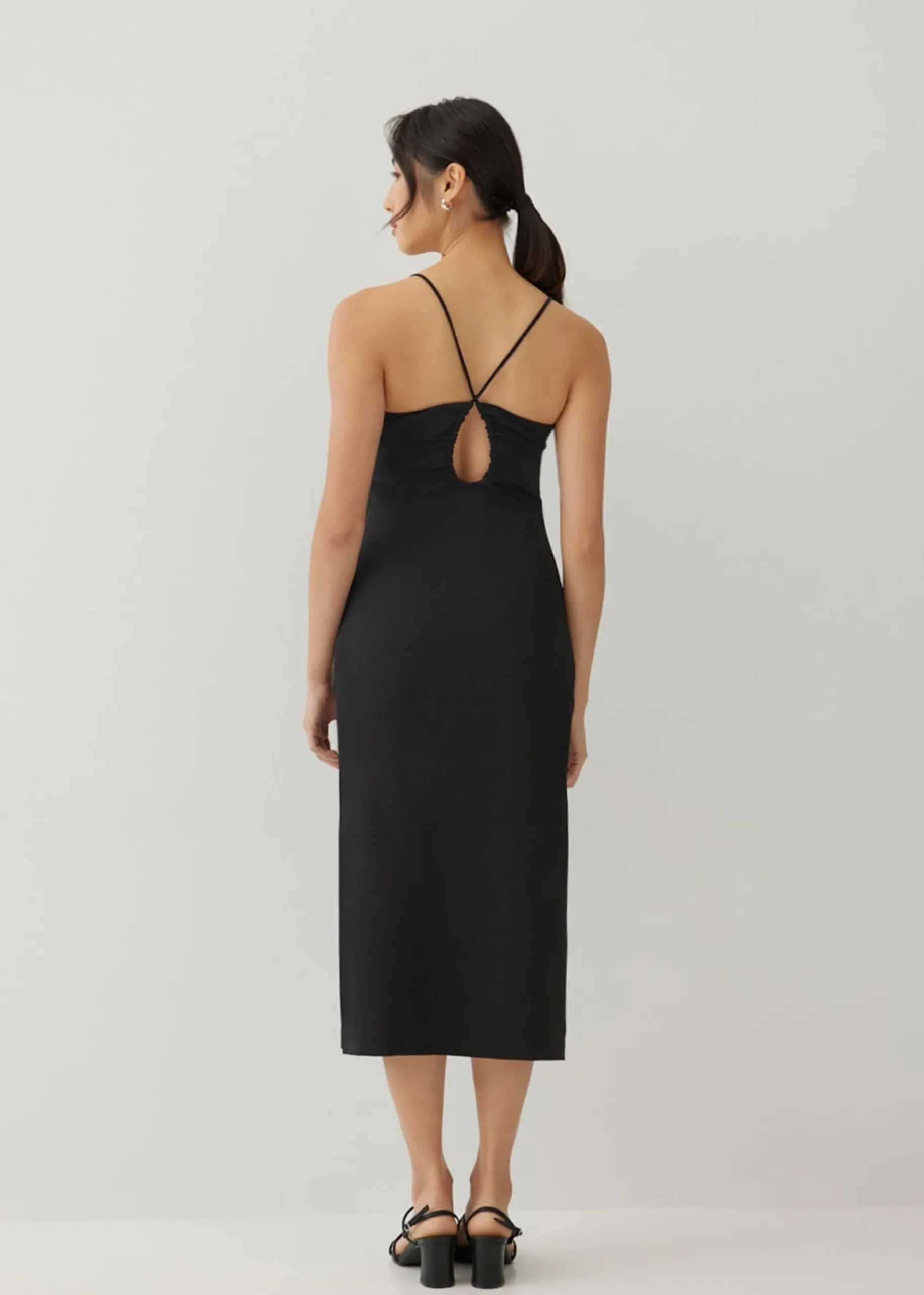 Carlotta Padded Ruched Midi Dress