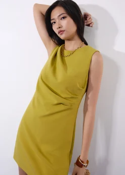 Carrie Structured Drape Shift Mini Dress