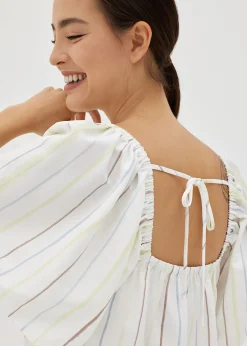 Carrie Trapeze Tie Back Dress in Vivid Linings