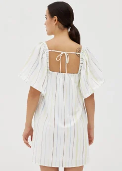 Carrie Trapeze Tie Back Dress in Vivid Linings