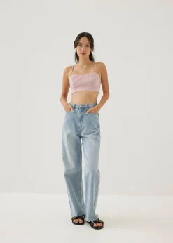 Cassia Organza Crop Camisole Top