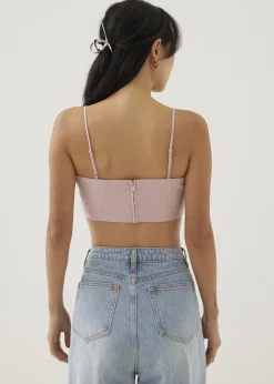 Cassia Organza Crop Camisole Top