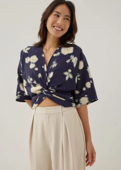 Cataleya Twist Front Top