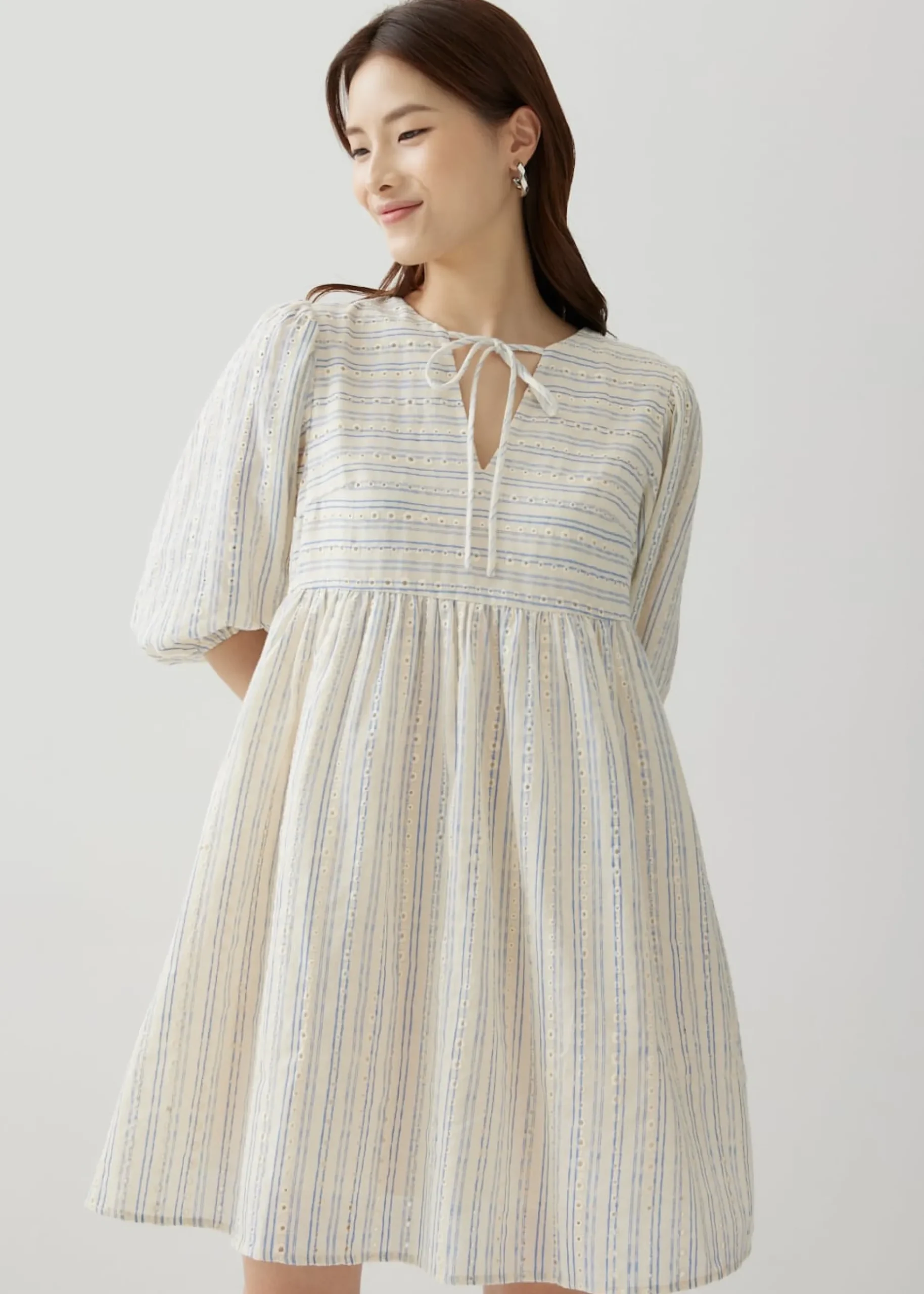 Catriona Striped Panel Dress