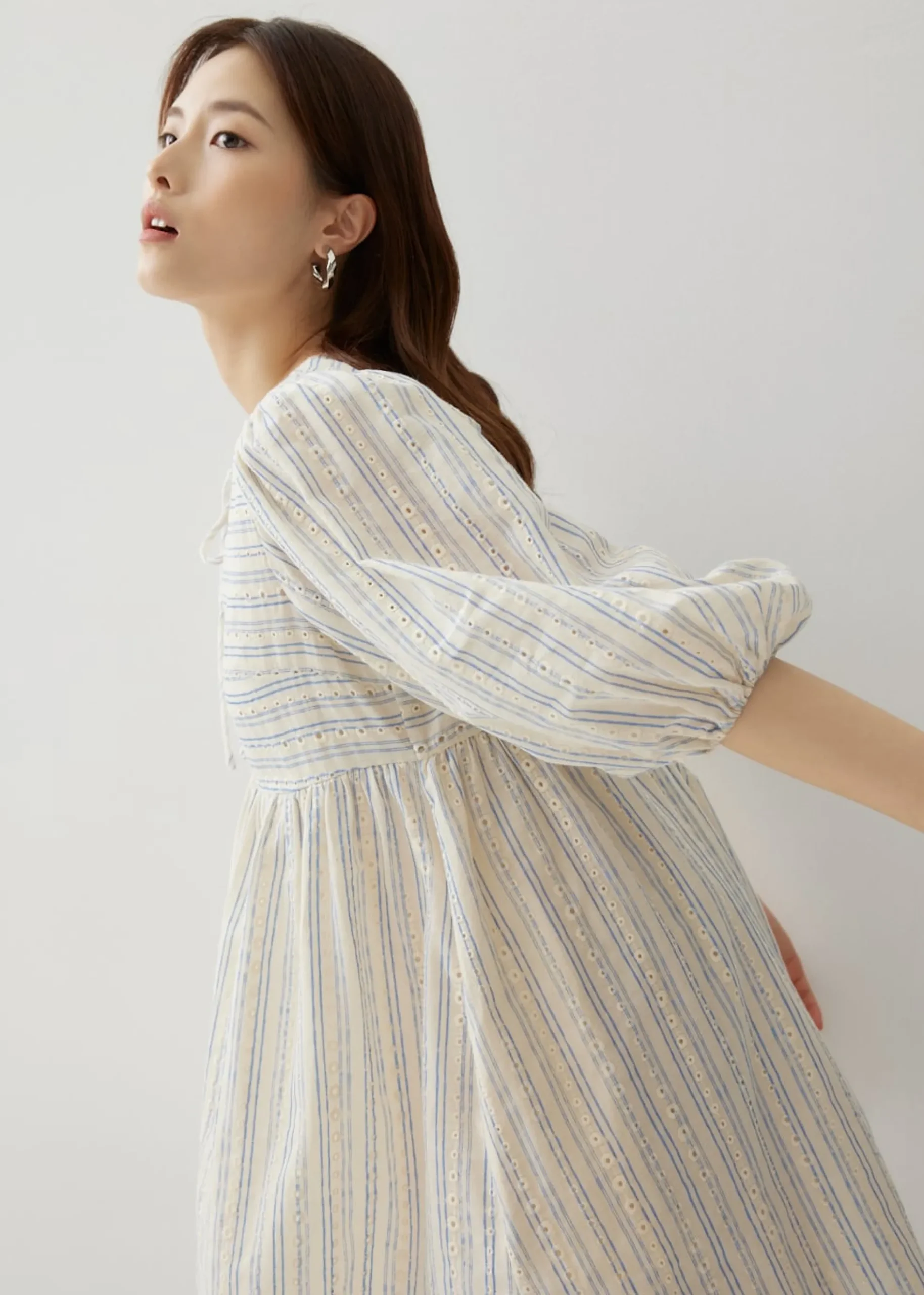 Catriona Striped Panel Dress