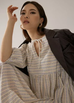 Catriona Striped Panel Dress