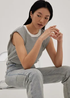Celeste Padded Striped T-Shirt