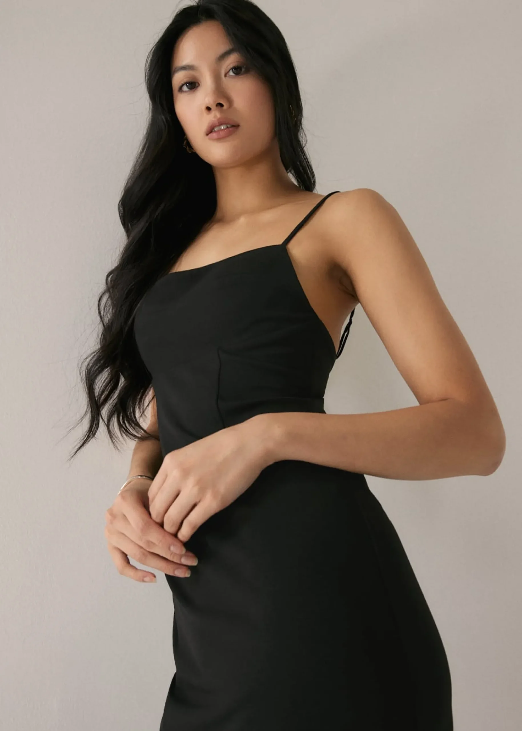 Chalina Padded Bustier Column Midi Dress