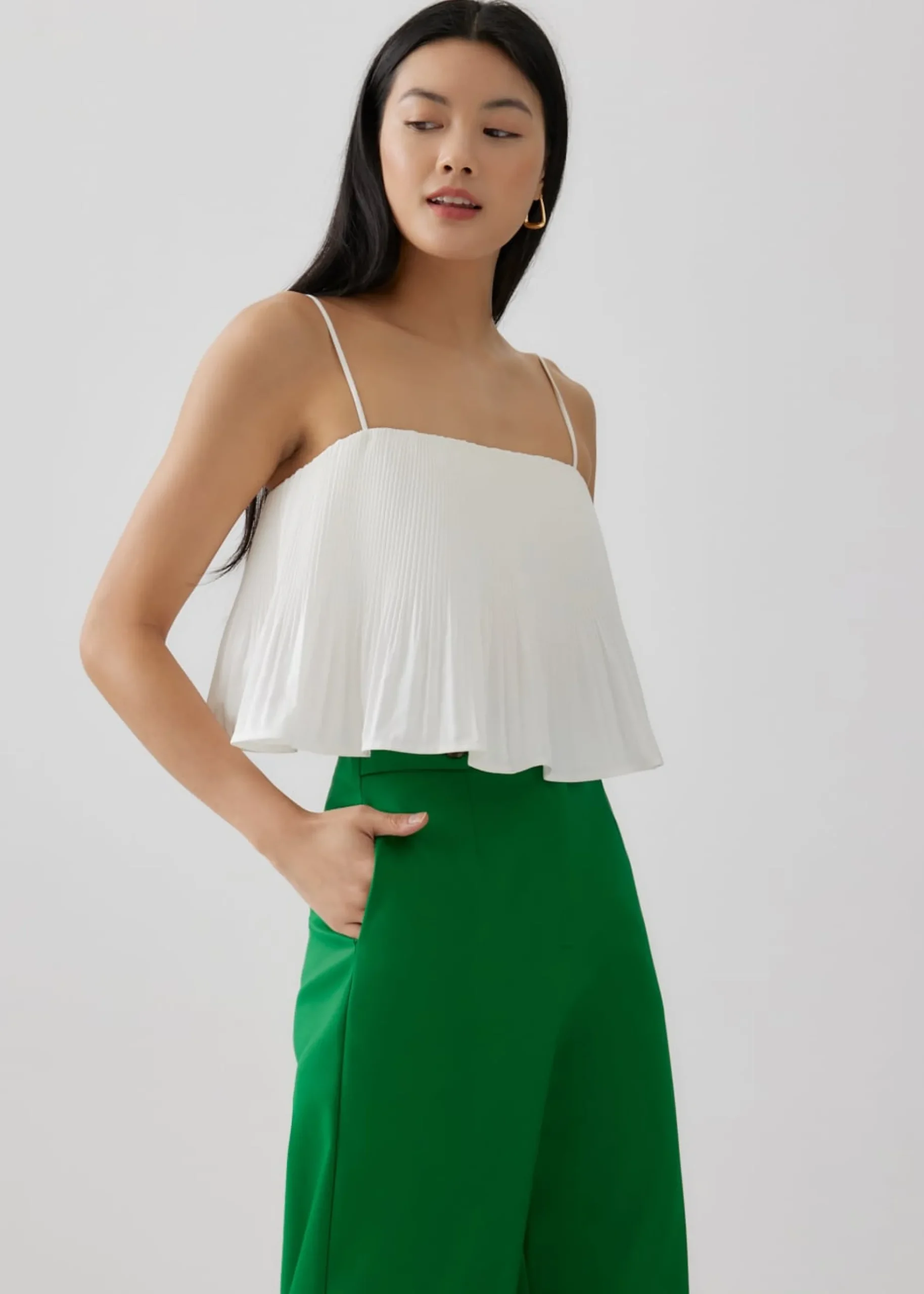 Chantria Pleat Flare Camisole