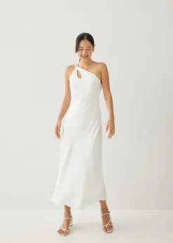Charlita Linen Column Midaxi Dress