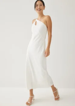 Charlita Linen Column Midaxi Dress