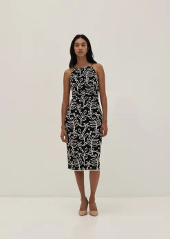 Cherie Padded Contrast Lace Dress