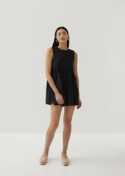 Cindy Textured Tie Back Dress