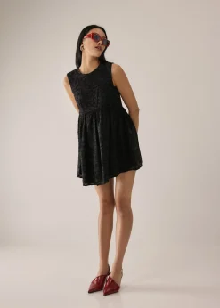 Cindy Textured Tie Back Dress
