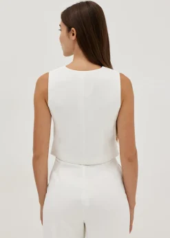 Claira Fitted V-neck Vest