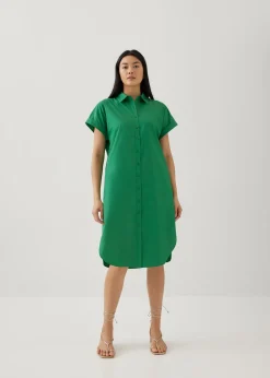 Clarita Poplin Shirt Dress