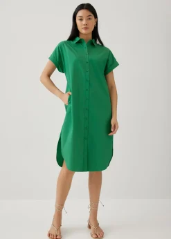 Clarita Poplin Shirt Dress