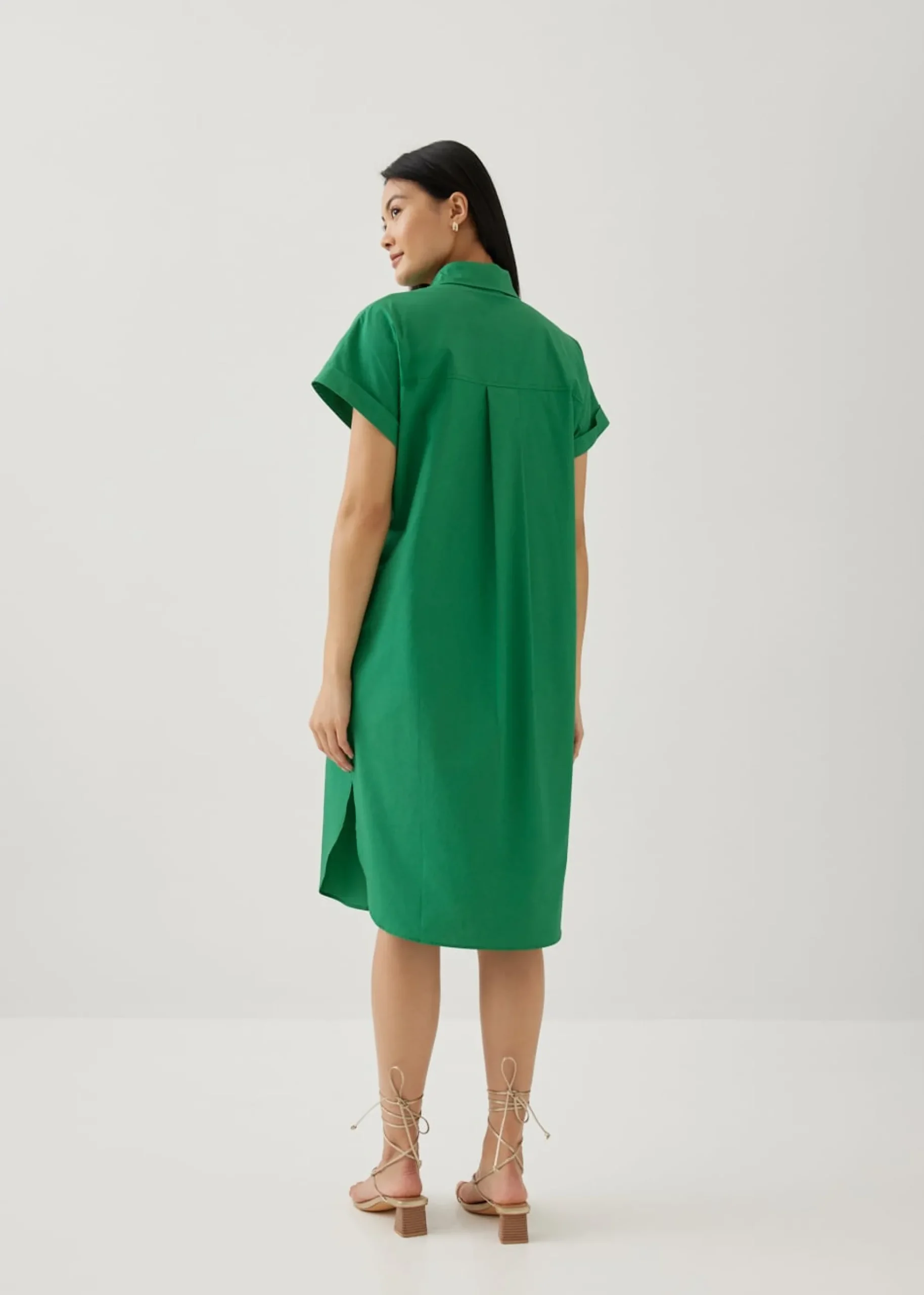 Clarita Poplin Shirt Dress