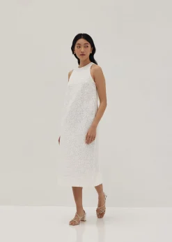 Clover Lace Column Dress