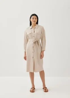 Concha Relaxed Shirt Dress