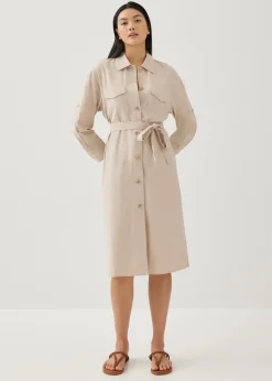 Concha Relaxed Shirt Dress