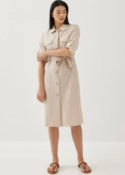 Concha Relaxed Shirt Dress