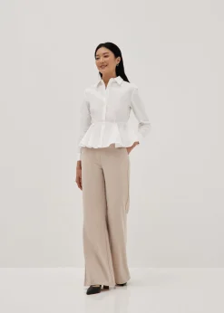 Coraline Peplum Collar Shirt