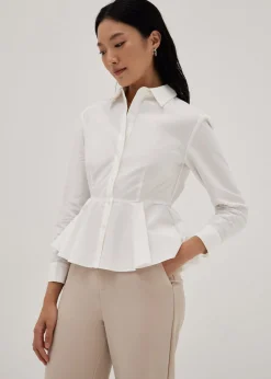 Coraline Peplum Collar Shirt