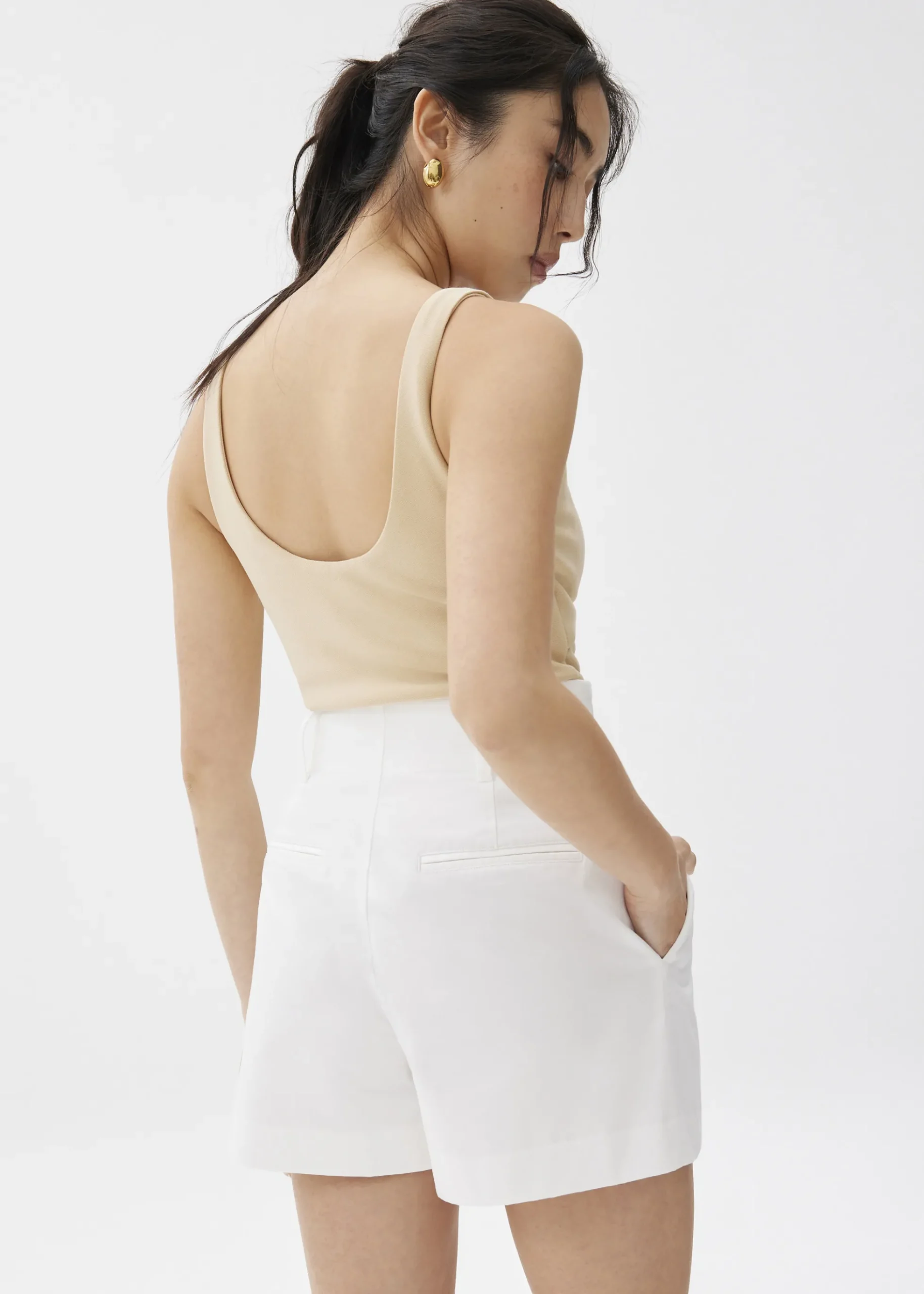 Cotton A-line Shorts