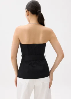 Cotton Belted Tube Top