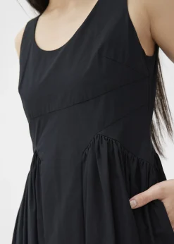 Cotton Fit & Flare Midaxi Dress