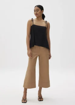 Cotton Lace Trim Camisole Top