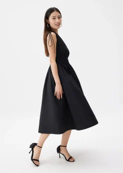 Cotton Toga Fit & Flare Midaxi Dress