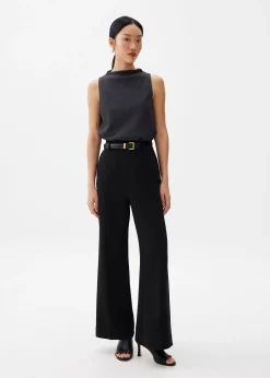 Crinked Mock Neck Top